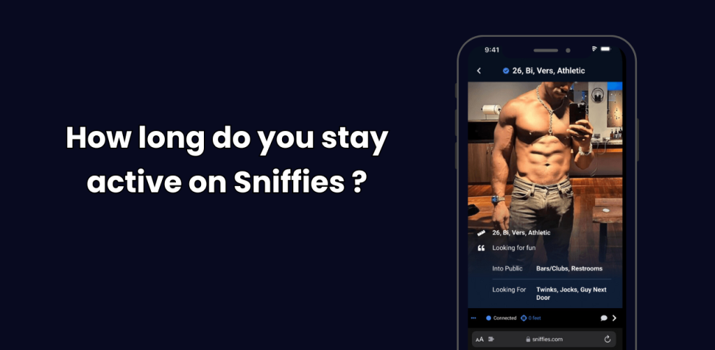 Tell me, you about How long do you stay active on Sniffies ?