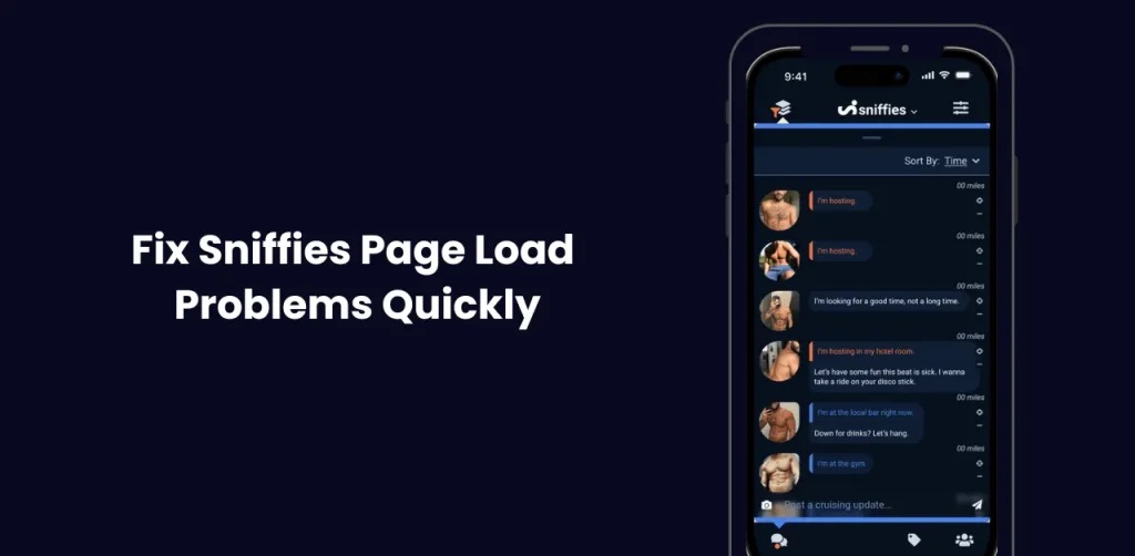 Sniffies Loading Problems