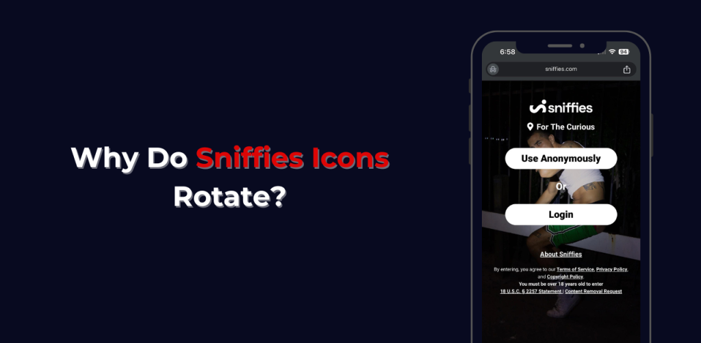 Sniffies icons rotating on the map
