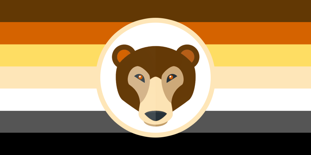 image is about Bear Pride Flag
