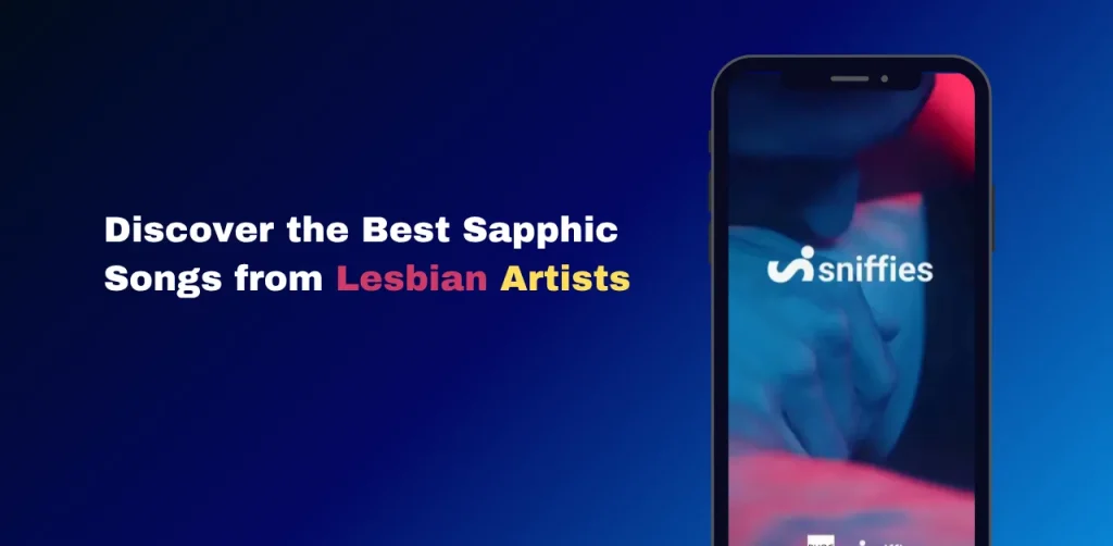 Collage of lesbian artists like Chappell Roan, Billie Eilish, and Hayley Kiyoko with bold text: Top Sapphic Songs – Celebrating Queer Love in Music